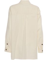 Weekend by Maxmara - Rolf Ecru Jacket Cotton Blouse - Lyst