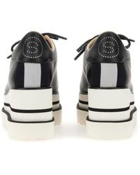 Stella McCartney - Elyse Wedge Sneakers Lin: Polyurethane Trainers - Lyst