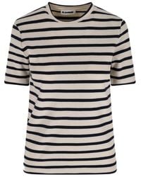 Jil Sander - Striped T-Shirt - Lyst
