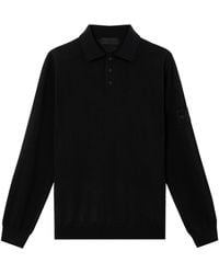 Stone Island - Virgin Wool Polo Sweater - Lyst