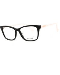 Guess - Guess Gu50185 Rectangular Acetate Eyeglasses - Lyst