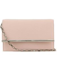 McQueen - Leather Mini Cross-Bar Clutch - Lyst