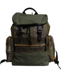 Dolce & Gabbana - Military Green Patchwork School Backpack Bag - Lyst