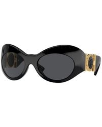 Versace - Sunglasses Geometric Full Rim, Frame And Dark Lens Ve4462Gb1-87 - Lyst