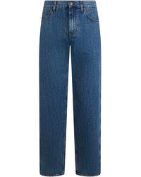 Burberry - Straight Leg Jeans Denim Medium Cotton Regular & Straight-Leg - Lyst