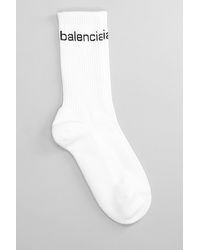 Balenciaga - Socks In White Cotton - Lyst