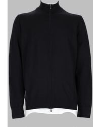BOSS - Cardigan H-Balonso With Zip Virgin Wool Sweater - Lyst