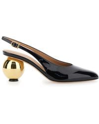 Ferragamo - 'Tessie' Slingback Pumps With Spherical Heel - Lyst