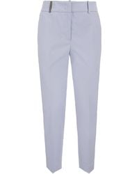 Peserico - Stretch Cotton Trousers - Lyst