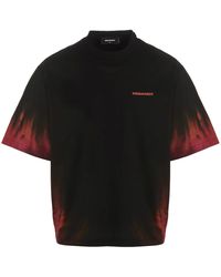DSquared² - T-shirt 'd2 Flame Drop' - Lyst