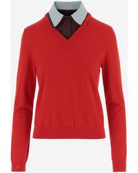 Tory Burch - V-Neck Knitwear - Lyst