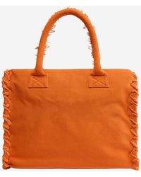 Pinko - Cotton Shopper Bag Handbags - Lyst