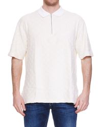 Ambush - Monogram Pattern Zipped Polo Shirt - Lyst