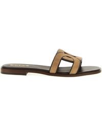 Tod's - Suede Sandals - Lyst