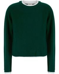 Semicouture - Knit Top Wool-Cashmere Tops - Lyst