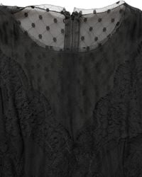 Dolce & Gabbana - Lace Trim Sleeveless A-Line Mini Dress Silk Cotton Nylon - Lyst