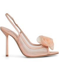 Le Silla - Phard Mesh Rose 100 Slingback Pumps - Lyst