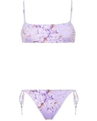 Mc2 Saint Barth - Floral-print Bikini - Lyst