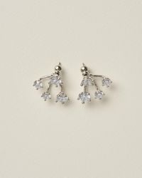 Panconesi - Boucles Doreilles Constellation Cluster En Laiton Argenté Jewelry - Lyst