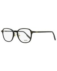 ZEGNA - Modern Square Eyeglasses Ez5255-H 001 52Mm Plastic (Acetate) - Lyst