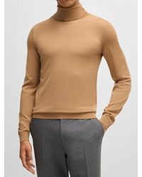 BOSS - Musso Turtleneck Sweater Clothing Knitwear - Lyst