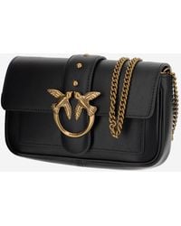 Pinko - Shoulder Bag Love One Pocket Leather Leather; Lining: Cotton - Lyst