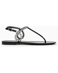 Aquazzura - Almost Bare Sandal With Crystals - Lyst