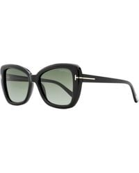 Tom Ford - Maeve Butterfly Sunglasses Tf1008 01B 55Mm Ft1008 Plastic (Acetate) - Lyst
