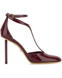 Ferragamo - T-Strap Pumps - Lyst