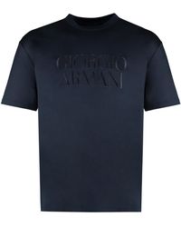 Giorgio Armani - Cotton Crew-Neck T-Shirt - Lyst