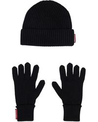 DSquared² - Set Beanie And Gloves - Lyst