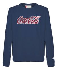 Mc2 Saint Barth - Cotton Sweatshirt With Coca-Cola Logo Print Coca Cola Special Edition - Lyst