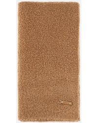 Max Mara - Camel And Silk Boucle Scarf - Lyst