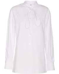 Gucci - Cotton Poplin With Embroidery Shirt - Lyst