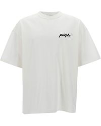 Purple Brand - Oversized T-Shirt With Logo Lettering Print - Lyst