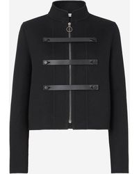 Fendi - Wool And Shearling Stretch Jacket Fleece - Lyst