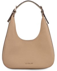 MICHAEL Michael Kors Lg Crescent Tz Hobo Shldr in Black | Lyst