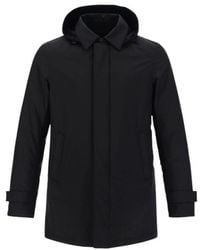 Herno - Coat Im00057Ul-12690-8892 Marrone Scuro-Blu, ,Cream Clothing - Lyst