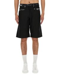 Versace - Denim Bermuda Shorts - Lyst