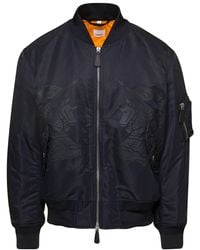 Burberry - Bomber Jacket With Equestrian Knight Print - Lyst