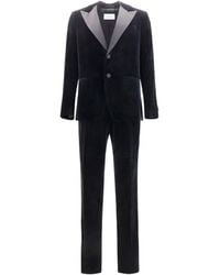 Ferragamo - Velvet Tuxedo Suit Cotton Suits - Lyst