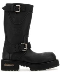 Balenciaga - Leather Venom Boots - Lyst