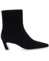 Stuart Weitzman - Bootie Stassi Zip Leather Upper Boot - Lyst
