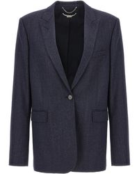 Stella McCartney - Tailored Wool Flannel Blazer - Lyst