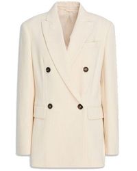 Brunello Cucinelli - Cotton Blend Blazer - Lyst
