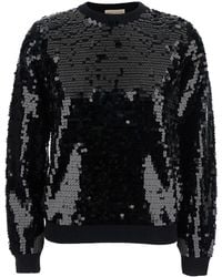 Semicouture - Sweater With All-Over Sequins - Lyst