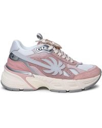 Palm Angels - Pa 4 Pink Leather Blend Sneakers - Lyst