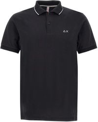 Sun 68 - Small Stripe Polo Shirt Cotton - Lyst