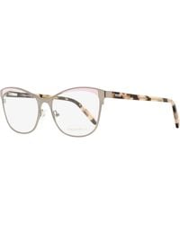 PUCCI - Pucci Sculpted Butterfly Eyeglasses Ep5084 020 Ruthenium-Rose Havana 53Mm Ruthenium/Rose Metal/Plastic (Acetate) - Lyst