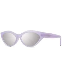 Givenchy - Sunglasses Cat Eye Full Rim, Shiny Frame And With Mirror Lens Gv40025U78C - Lyst
